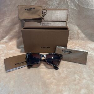 Burberry Striped Brown Eyewear